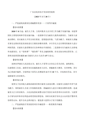 广东法院涉医疗美容典型案例.docx