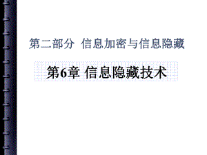 信息加密隐藏技术...ppt