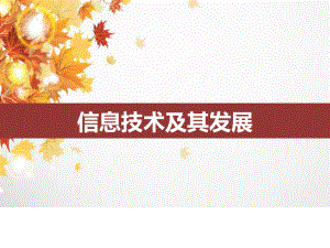 信息技术及其发展PPT.ppt