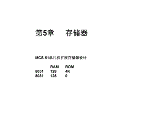 单片机存储器.ppt
