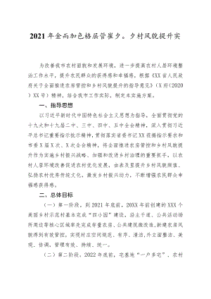 2021年农房管控和乡村风貌提升实施方案.docx