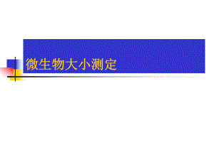 微生物大小的测定.ppt