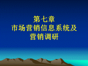 市场营销信息系统及..ppt