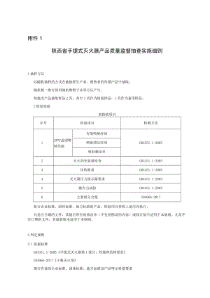 2023陕西省手提式灭火器产品质量监督抽查实施细则.docx