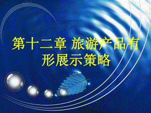 旅游市场营销学第十二章.ppt