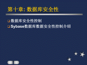 第十章数据库教案数据库安全性.ppt