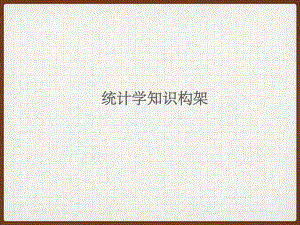 统计学知识架构.ppt