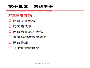 计算机网络技术及应用13.ppt