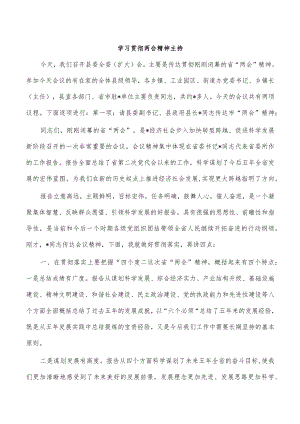 学习贯彻两会精神主持.docx