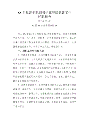 党建专职副书记抓基层党建工作.docx