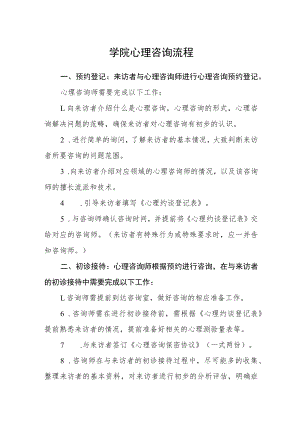 学院心理咨询流程.docx