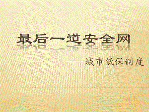城市最低社会保障.ppt