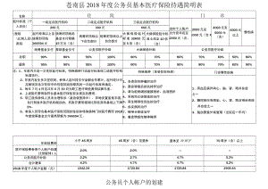 苍南县2018年度公务员基本医疗保险待遇简明表.docx