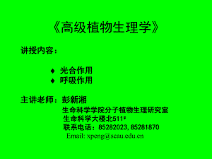 《高级植物生理学》.ppt