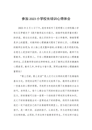 2023小学校长培训班学习体会发言3篇样本.docx