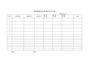 三体系认证监视测量设备周期检定记录表.docx
