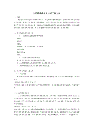 公司淡季岗位大练兵整体方案.docx