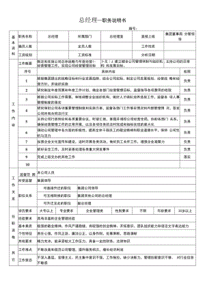 人事行政部岗位说明书（购物中心）.docx