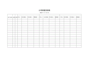 公司销售预测表.docx