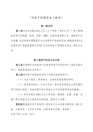 公司资产管理办法.docx
