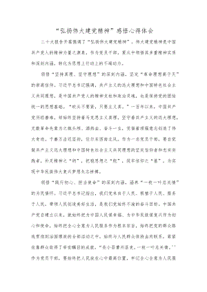 “弘扬伟大建党精神”感悟心得体会.docx