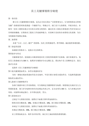 关键事件法考核工具员工关键事件积分制.docx