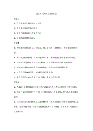 冲压车间调模工岗位职责.docx