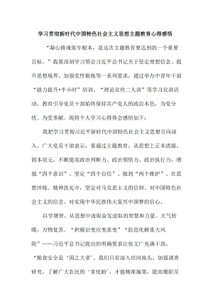 乡村振兴局党员干部组织学习贯彻新时代中国特色社会主义思想主题教育心得体会 （汇编4份）.docx