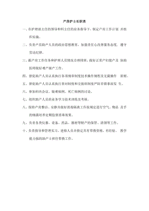 产房护士长职责.docx