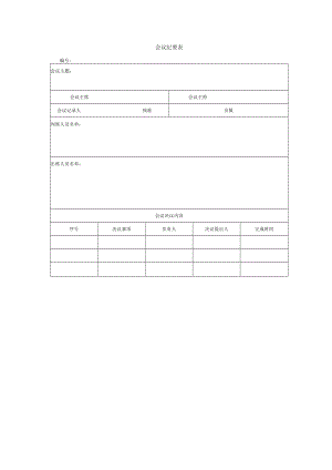 会议纪要表.docx