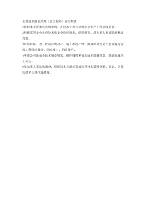 主管技术副总经理（总工程师）安全职责.docx