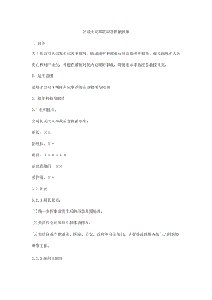 公司火灾事故应急救援预案.docx
