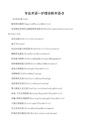 专业术语—护理诊断术语-3.docx
