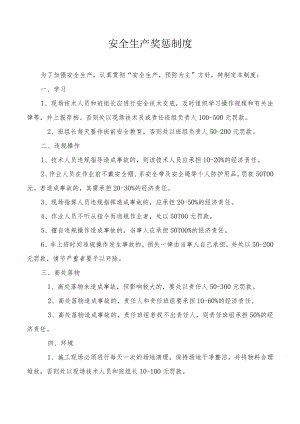 公司级安全生产奖惩制度.docx
