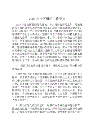 2023年全区组织工作要点.docx