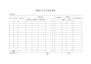 临聘人员工资发放清册表格模板.docx