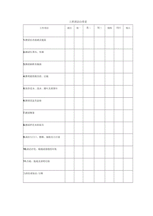 上班清洁自查表.docx