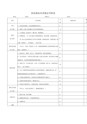 医院痰标本采集法考核表.docx