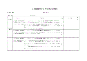卫生监督协管工作绩效评价细则.docx