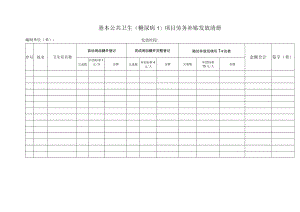 基本公共卫生（糖尿病1）项目劳务补贴发放清册（医院统计表格模板）.docx