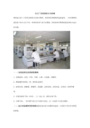 化工厂实验室防火与防爆.docx