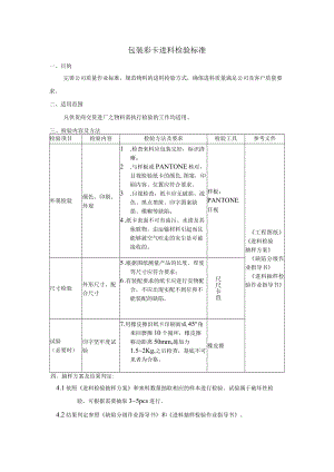 包装彩卡进料检验标准.docx