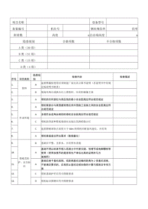 塔式起重机安全检查表.docx