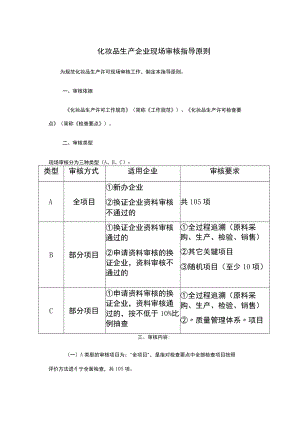 化妆品生产企业现场审核指导原则.docx