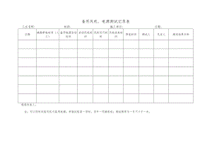 备用风机、电源测试记录表.docx
