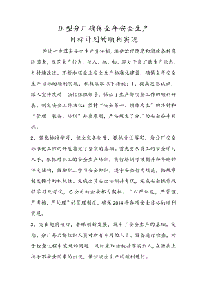 压型分厂确保全年安全生产目标计划的顺利实现.docx