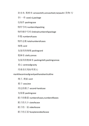 包装类中英文词汇简编.docx