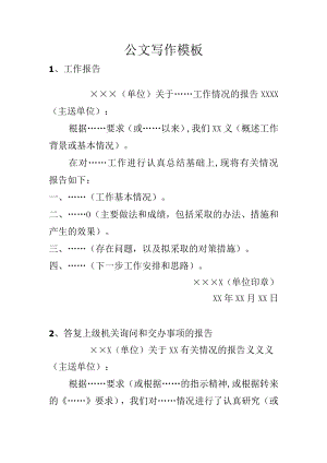 公文写作模板.docx