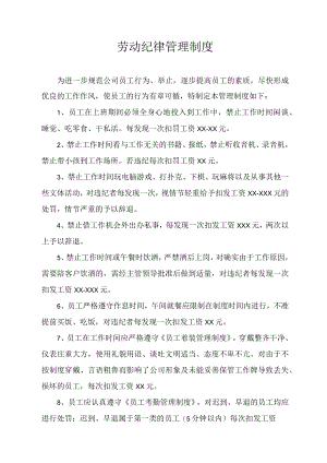 劳动纪律管理制度.docx