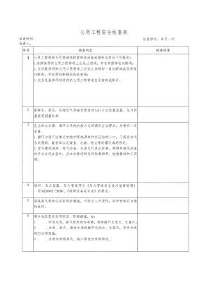 化工企业公用工程安全检查表.docx